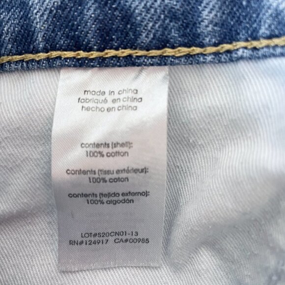 We Wore What Women's High Rise Boyfriend Jeans Taper Leg Light Wash size 25 - Picture 9 of 10